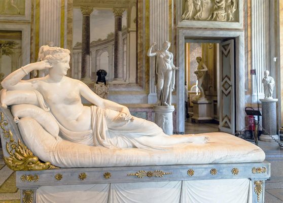 Galleria Borghese. Pauline Bonaparte: Bildhauer Antonio Canova