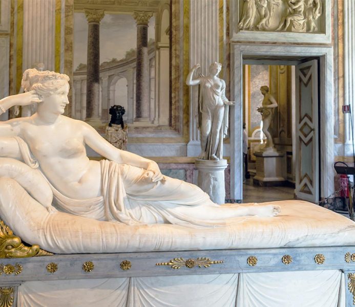 Galleria Borghese. Pauline Bonaparte: Bildhauer Antonio Canova